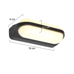 Shop Straluma Aluminium buitenlamp zwart inclusief LED