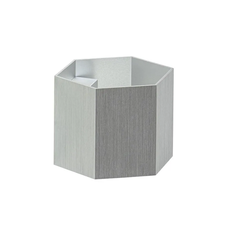 Hot Straluma Aluminium wandlamp 6-hoek up+down