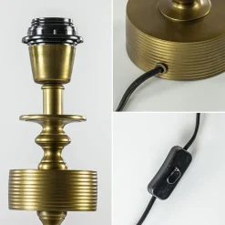 Best Straluma Antiek bronzen lampvoet Gody Light and Living