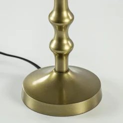 Outlet Straluma Antiek bronzen lampvoet Semut exclusief kap