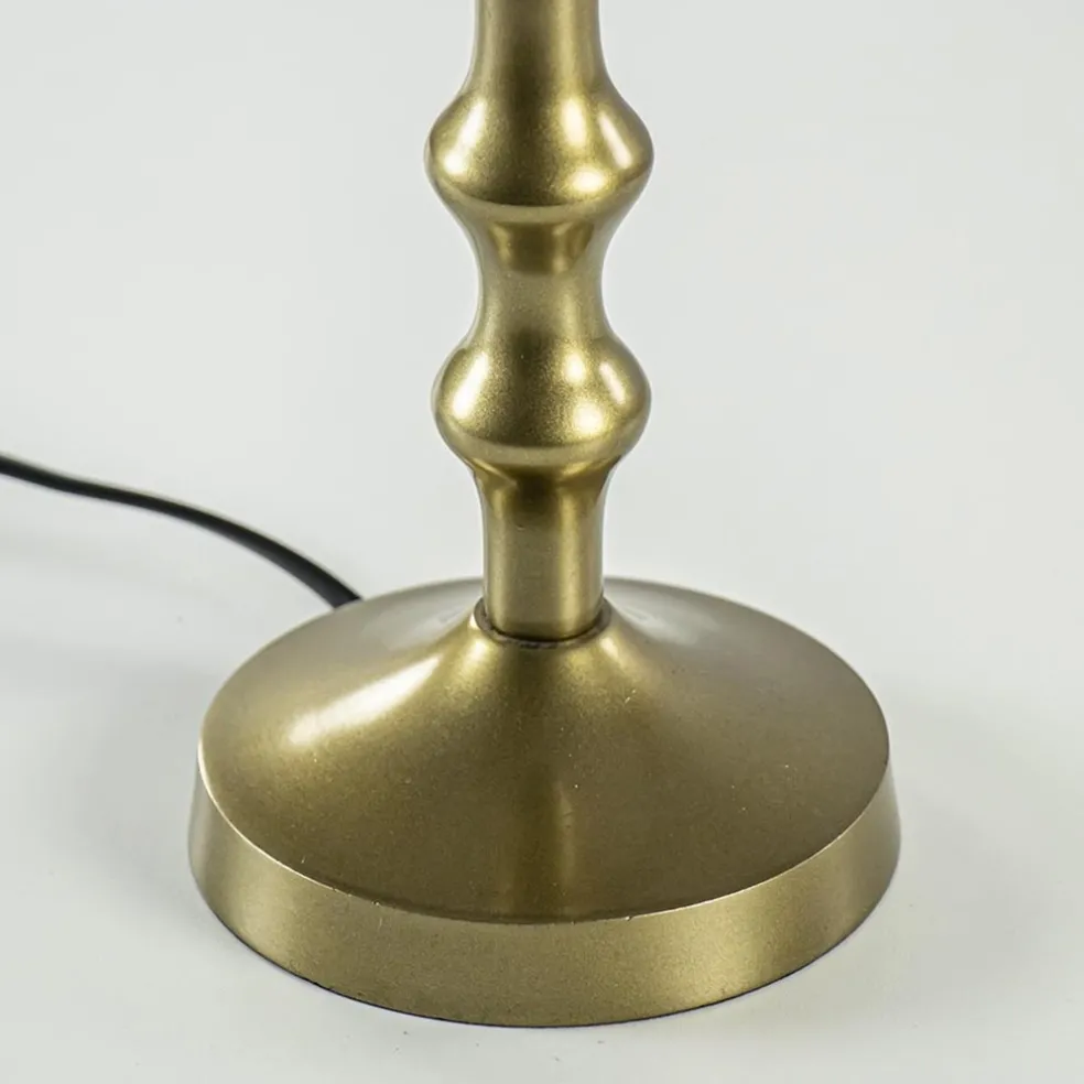 Outlet Straluma Antiek bronzen lampvoet Semut exclusief kap