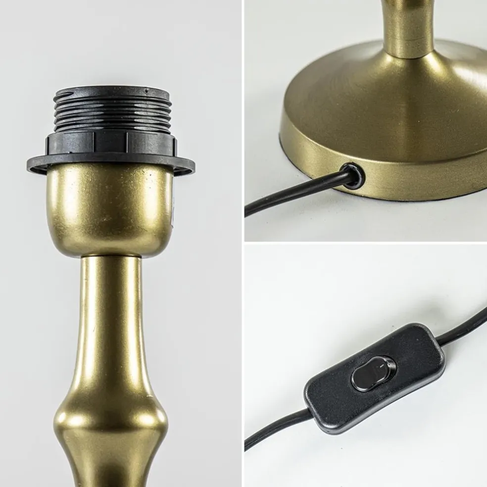 Sale Straluma Antiek bronzen lampvoet Semut exclusief kap