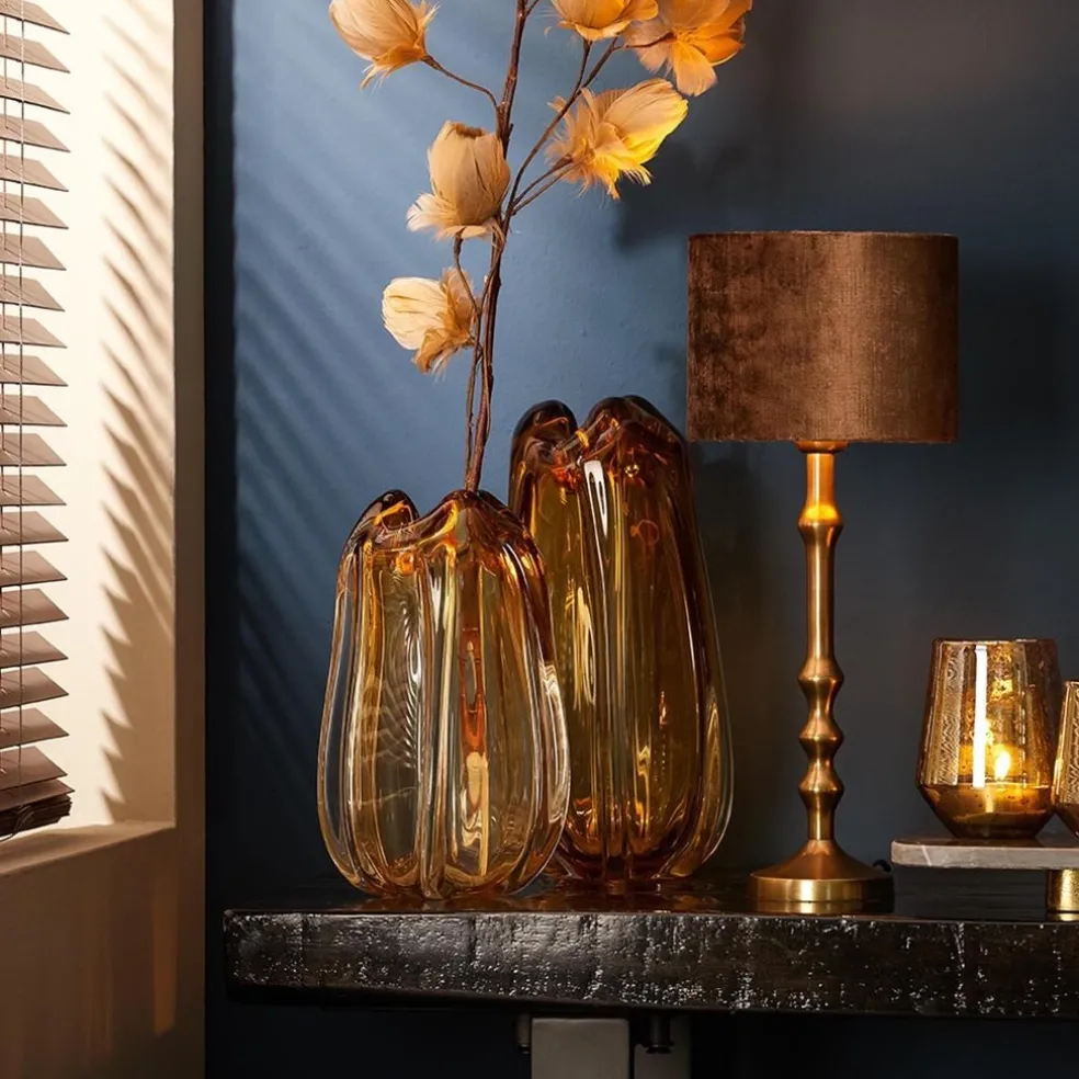 Sale Straluma Antiek bronzen lampvoet Semut exclusief kap