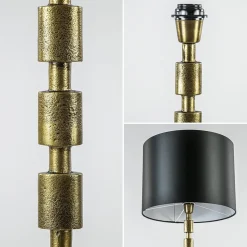 Best Straluma Antiek bronzen vloerlamp Malinda exclusief kap