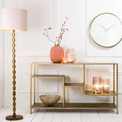Best Straluma Antiek bronzen vloerlamp Malinda exclusief kap