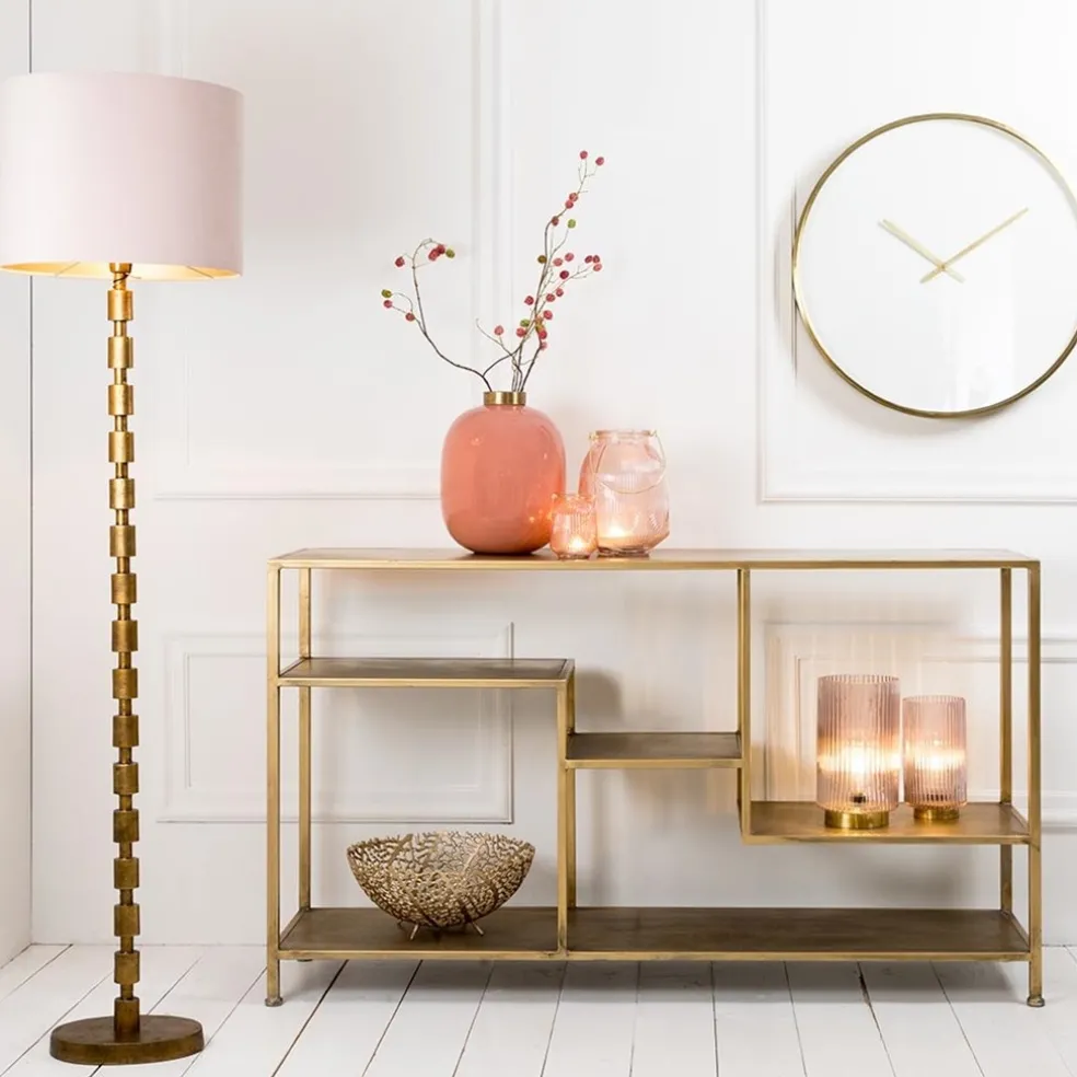 Best Straluma Antiek bronzen vloerlamp Malinda exclusief kap