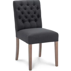 Flash Sale Straluma Antraciete eetkamerstoel met eiken poten