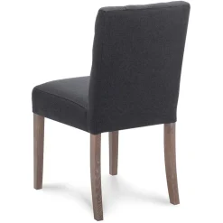 Flash Sale Straluma Antraciete eetkamerstoel met eiken poten