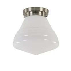 Flash Sale Straluma Art Deco plafondlamp staal met wit gl.