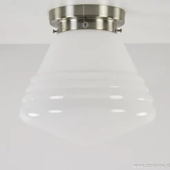 Flash Sale Straluma Art Deco plafondlamp staal met wit gl.