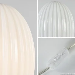 New Straluma Art Deco tafellamp chroom met opaal glazen kap