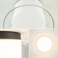 Hot Straluma Badkamer plafondlamp helder met opaal glas IP44