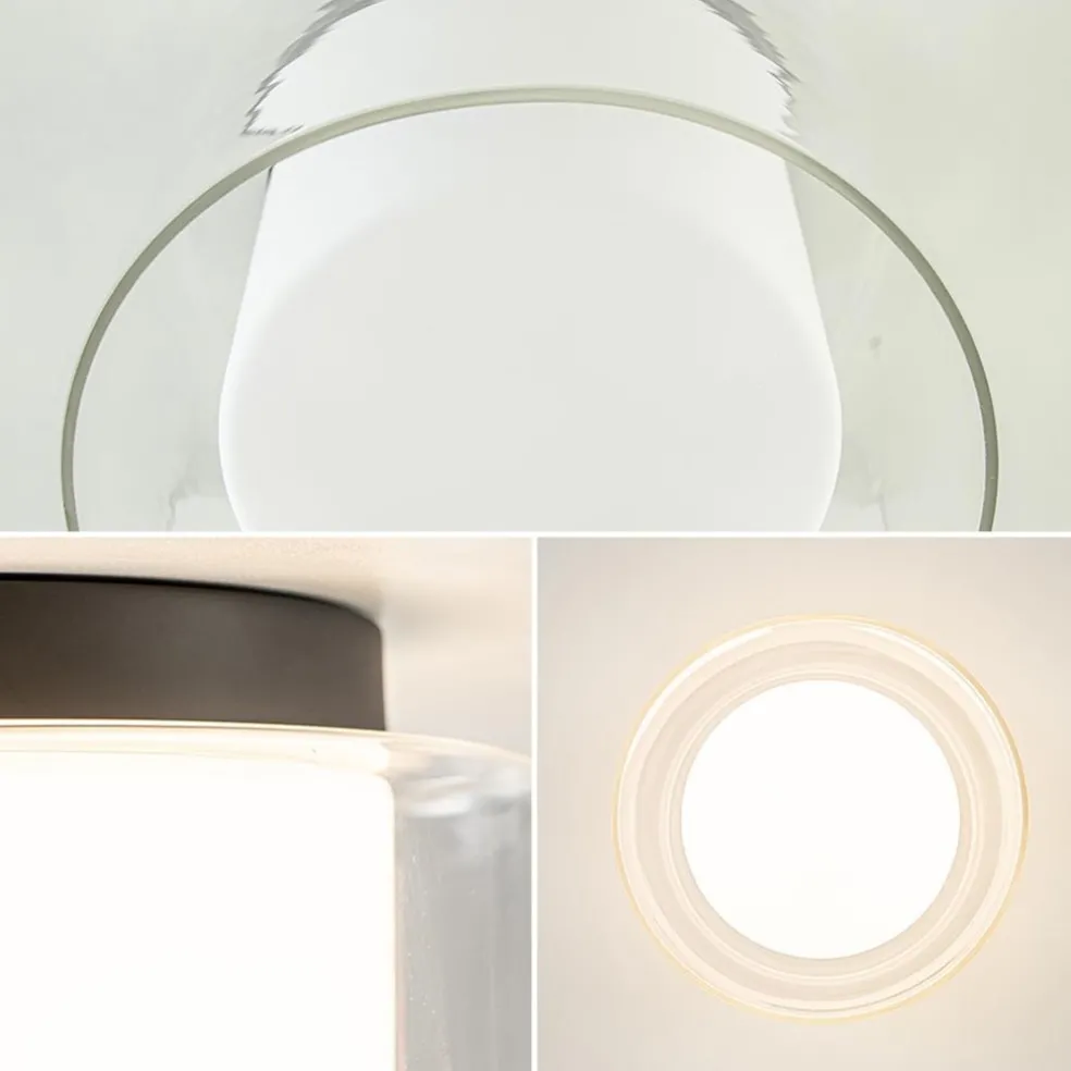 Hot Straluma Badkamer plafondlamp helder met opaal glas IP44