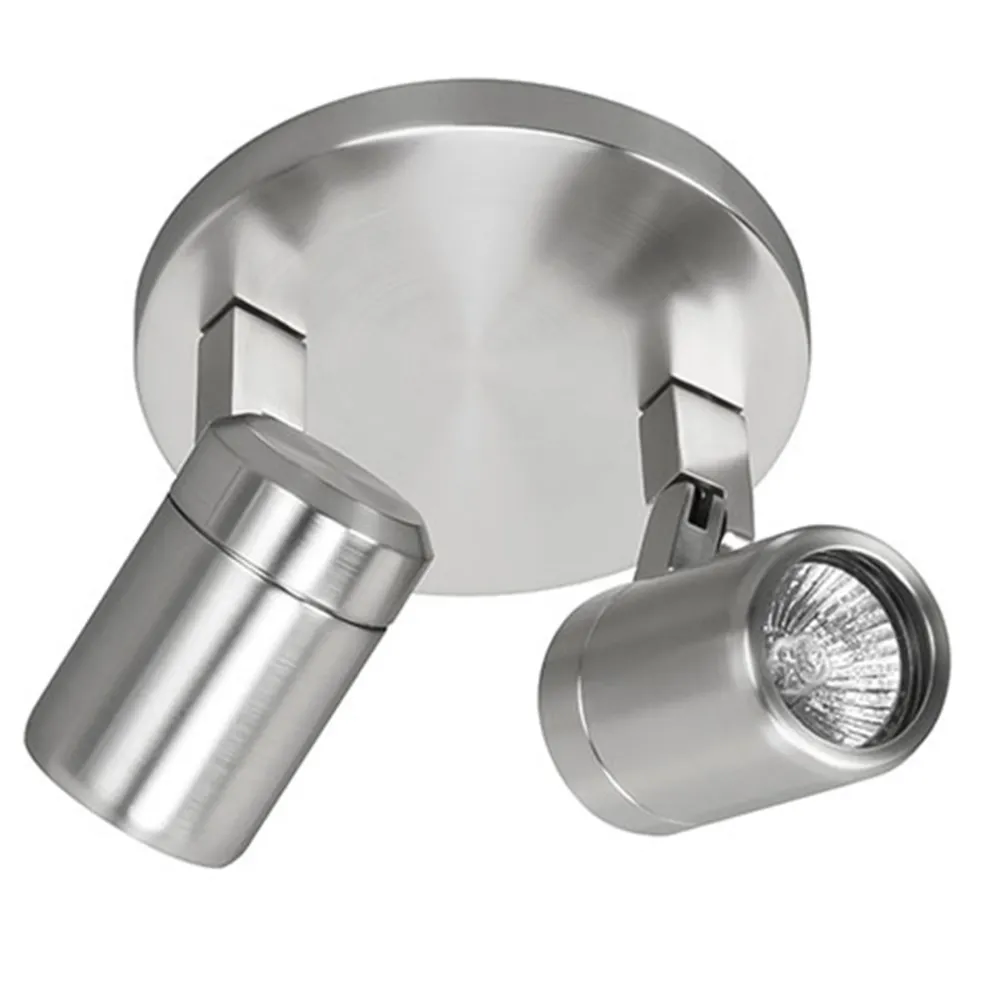 Shop Straluma Badkamerlamp Rain 2 lichts nikkel IP44