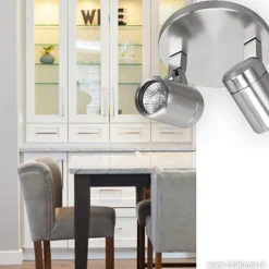 Shop Straluma Badkamerlamp Rain 2 lichts nikkel IP44