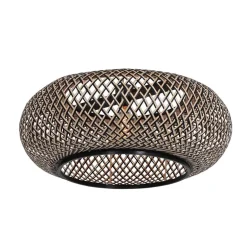 Flash Sale Straluma Bamboe kap rond 60x25 cm exclusief booglamp