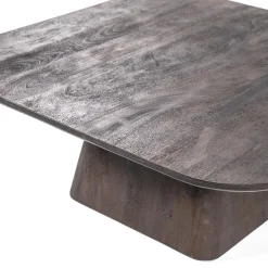 Outlet Straluma Bijzettafel Aron bruin 80x80 cm