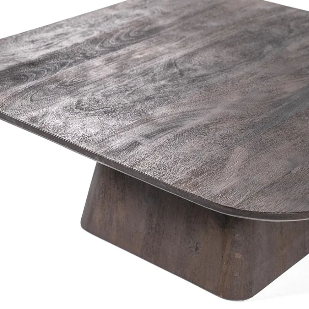 Outlet Straluma Bijzettafel Aron bruin 80x80 cm