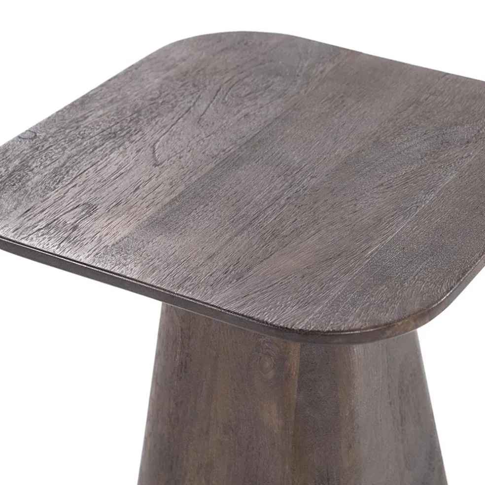 Online Straluma Bijzettafel Aron bruin 40x40 cm