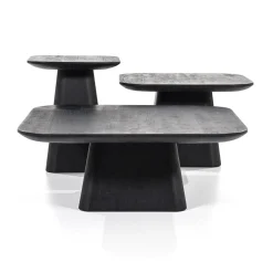 Online Straluma Bijzettafel Aron zwart 60x60 cm