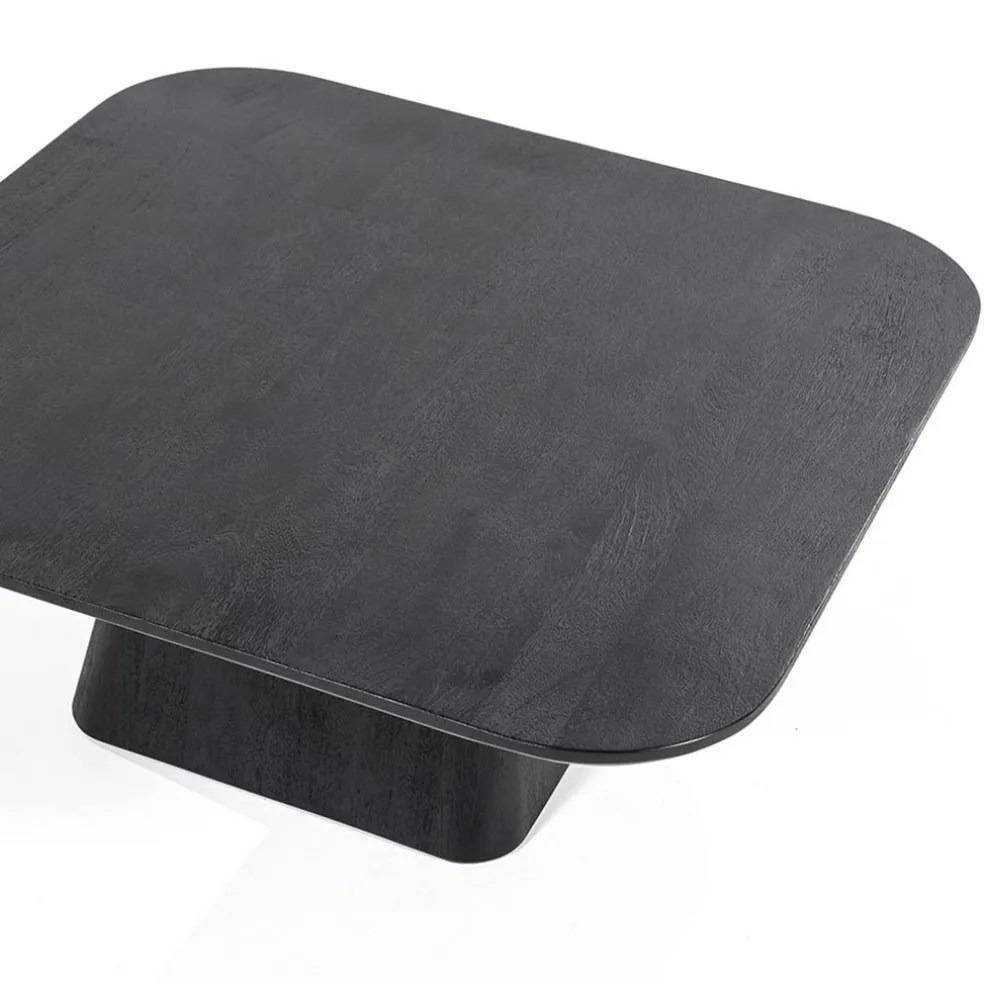 Clearance Straluma Bijzettafel Aron zwart 80x80 cm