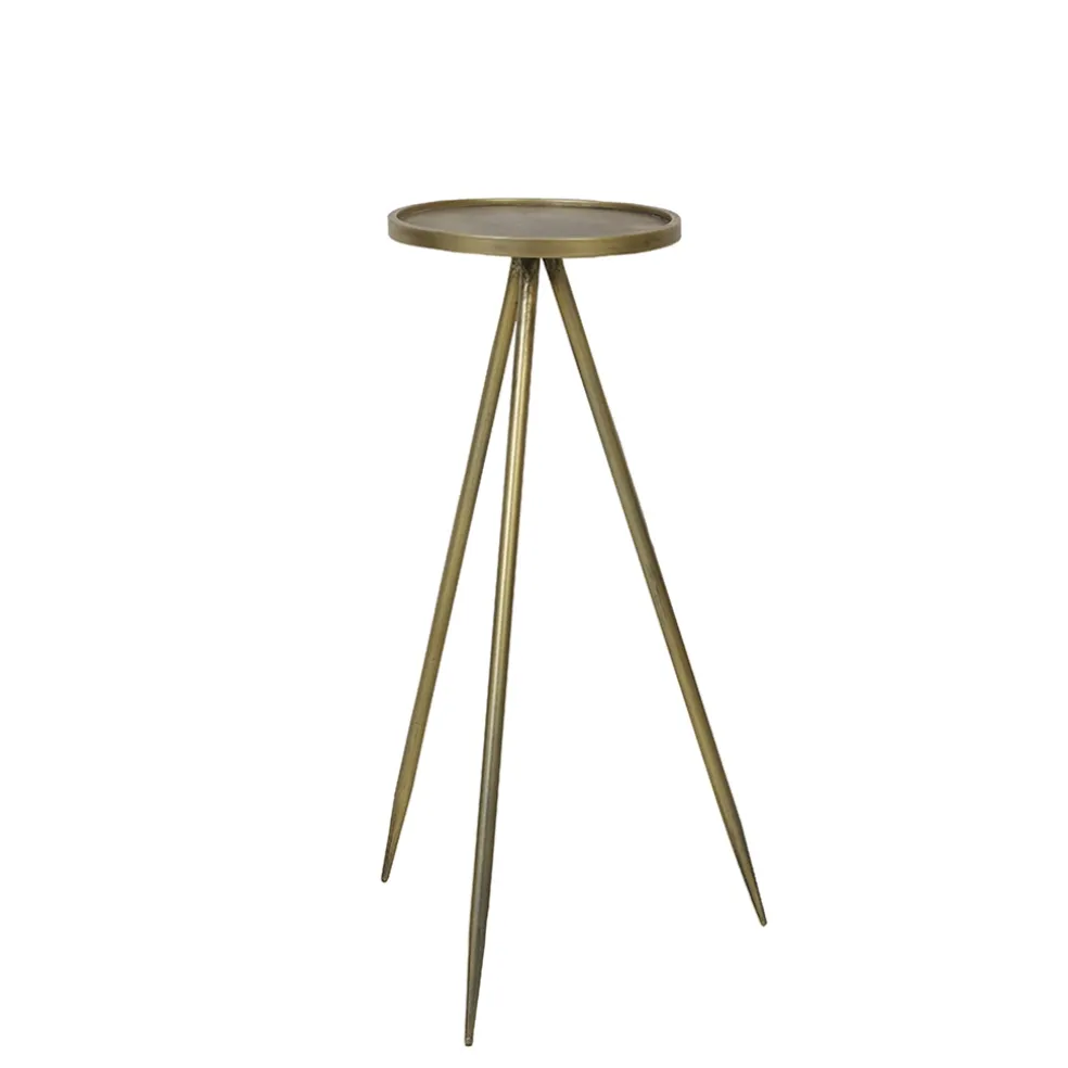 Fashion Straluma Bijzettafel Envira antiek goud Ø30x80.5 cm