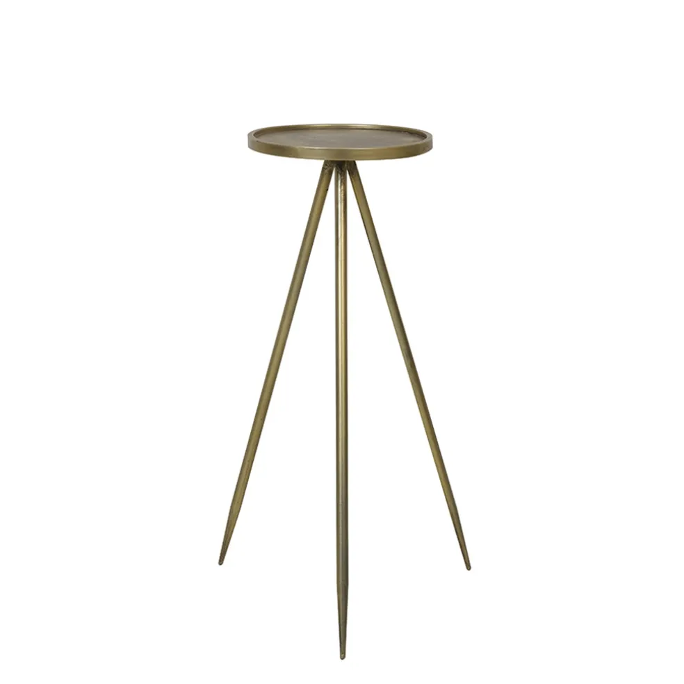 Cheap Straluma Bijzettafel Envira antiek goud Ø35x98,5 cm
