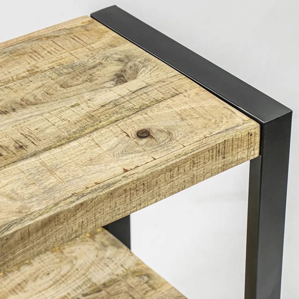 Best Straluma Bijzettafel 2-laags mango hout naturel