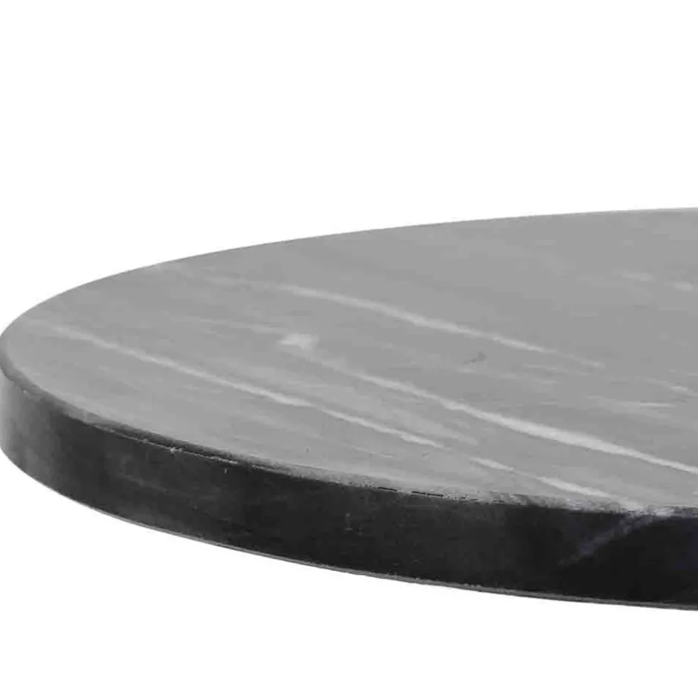 Store Straluma Bijzettafel Lomelo zwart marmer met antiek brons