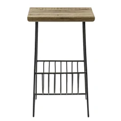 Outlet Straluma Bijzettafel mango hout met tijdschriftenrek