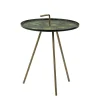 Outlet Straluma Bijzettafel Saphire groen met brons 39 cm