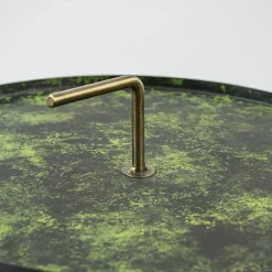 Outlet Straluma Bijzettafel Saphire groen met brons 39 cm