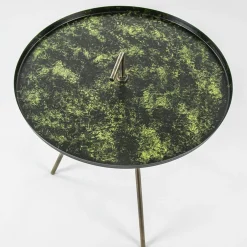 Best Straluma Bijzettafel Saphire groen met brons 45 cm