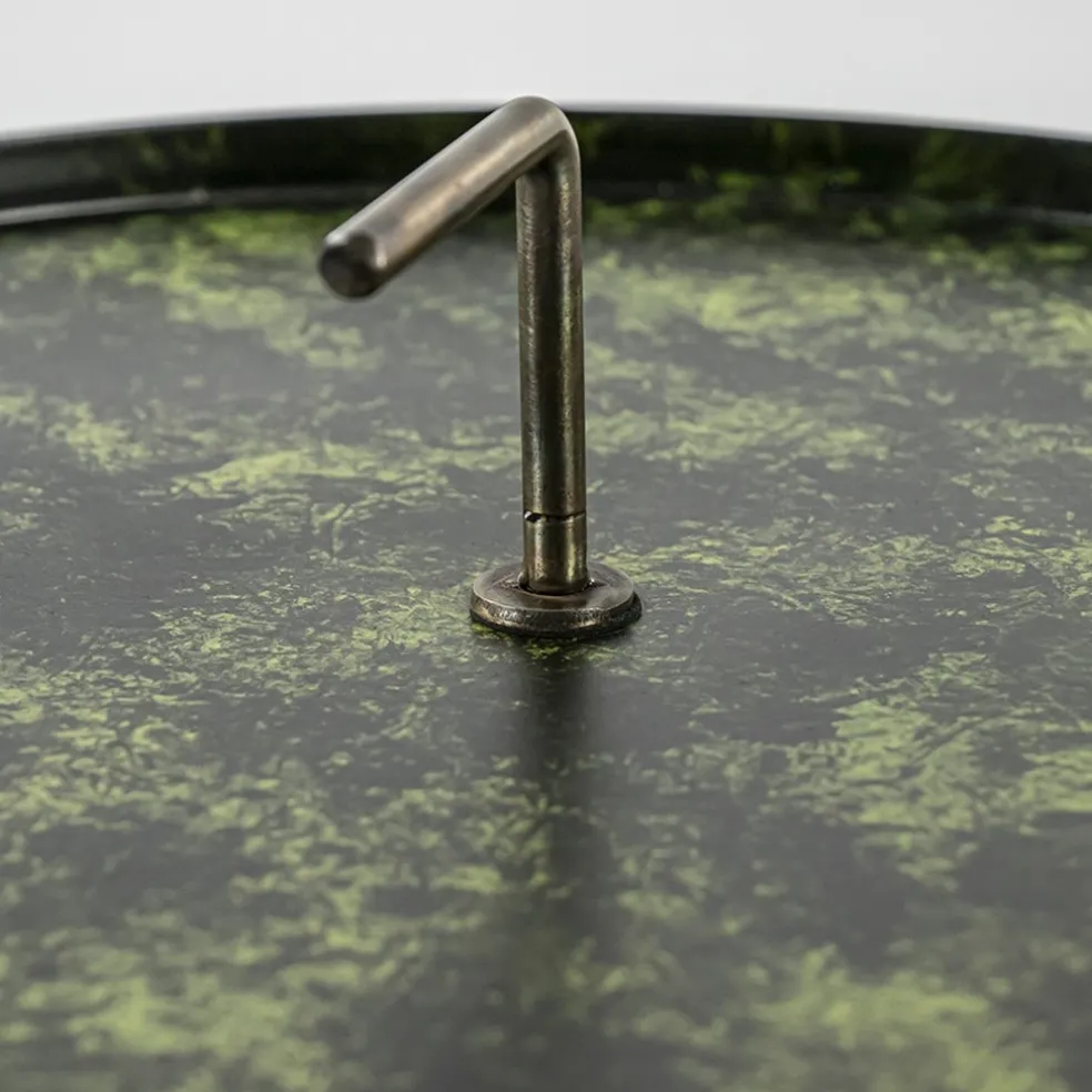 Best Straluma Bijzettafel Saphire groen met brons 45 cm