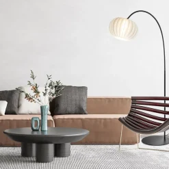 Shop Straluma Booglamp Arena zwart/kap wit