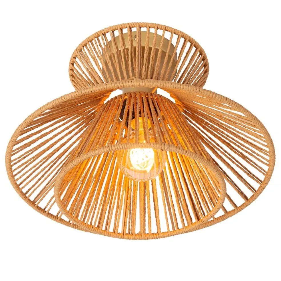 Fashion Straluma Botanische plafondlamp naturel / mat goud