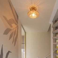 Fashion Straluma Botanische plafondlamp naturel / mat goud