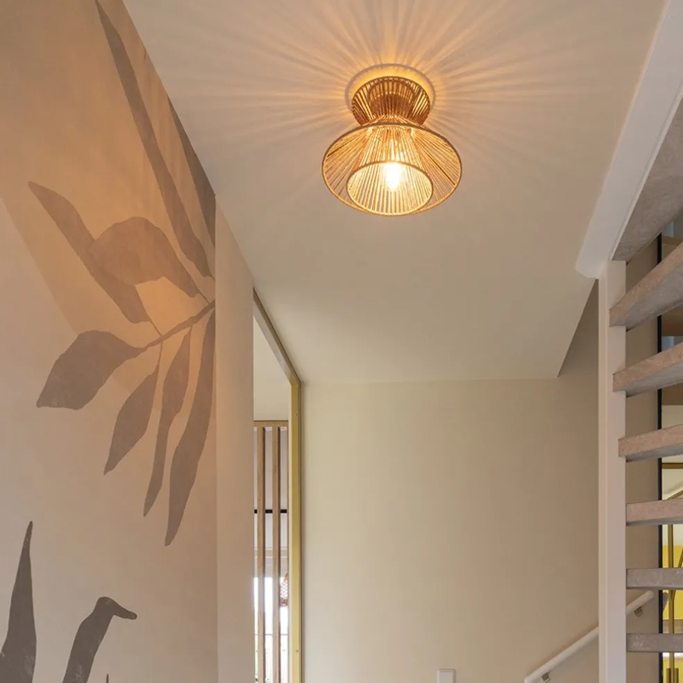 Fashion Straluma Botanische plafondlamp naturel / mat goud