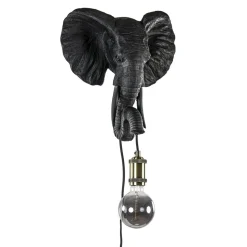 Shop Straluma Botanische wandlamp Elephant mat zwart