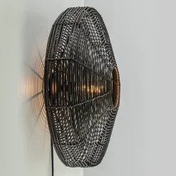 Flash Sale Straluma Botanische wandlamp Mataka donker bruin rotan L&L