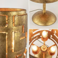 Hot Straluma Brons metalen tafellamp inclusief dimmer