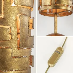 Hot Straluma Brons metalen tafellamp inclusief dimmer