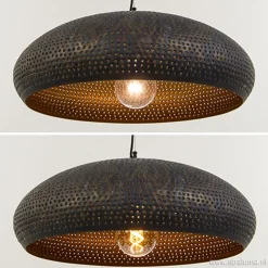 Outlet Straluma Brons-bruine hanglamp met gaatjes