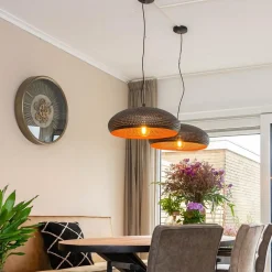 Outlet Straluma Brons-bruine hanglamp met gaatjes