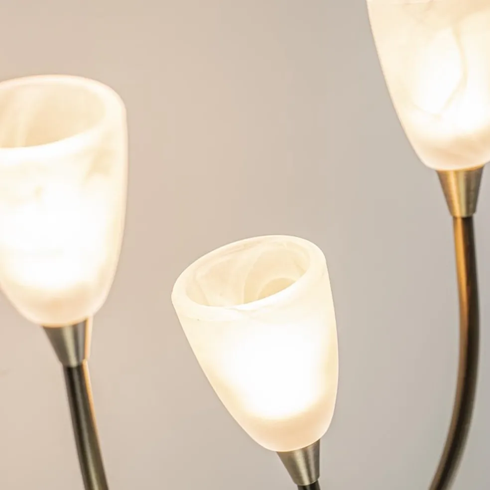 Best Straluma Bronzen wandlamp LED met wit glas dim to warm