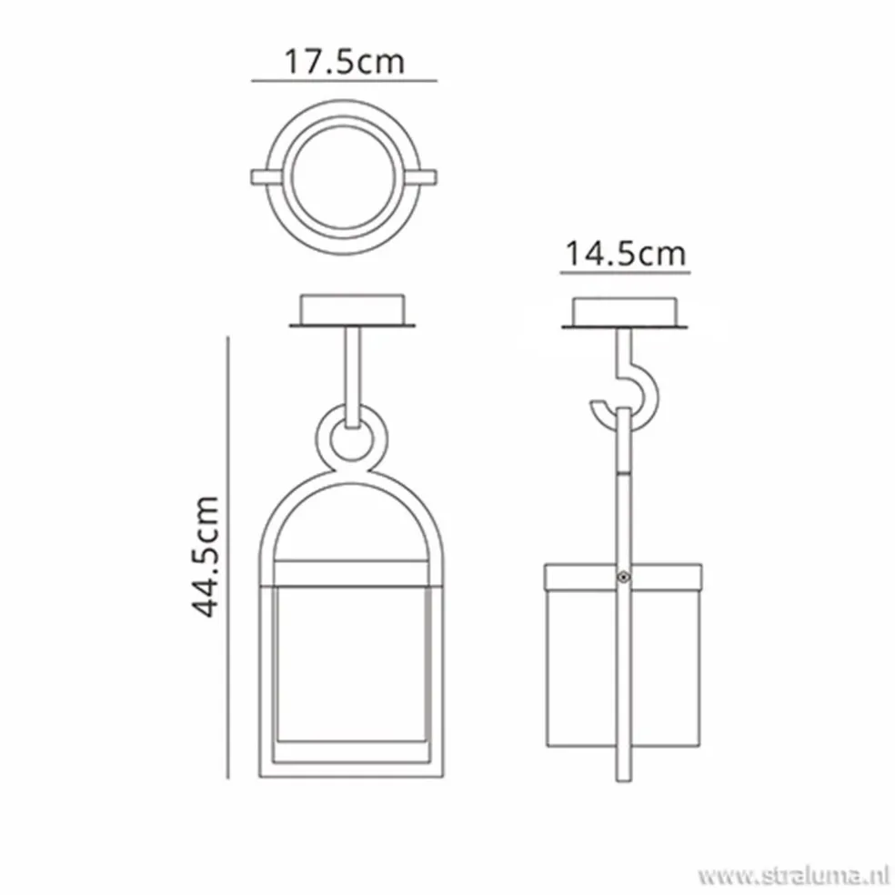 Store Straluma Buiten hanglantaarn tuin antraciet IP54
