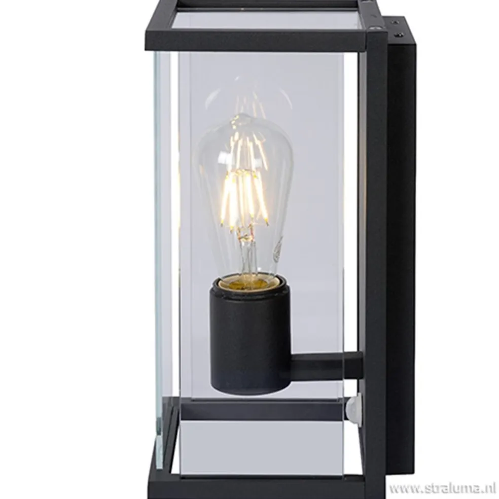 Sale Straluma Buitenlamp antraciet/glas met bewegingssensor IP54