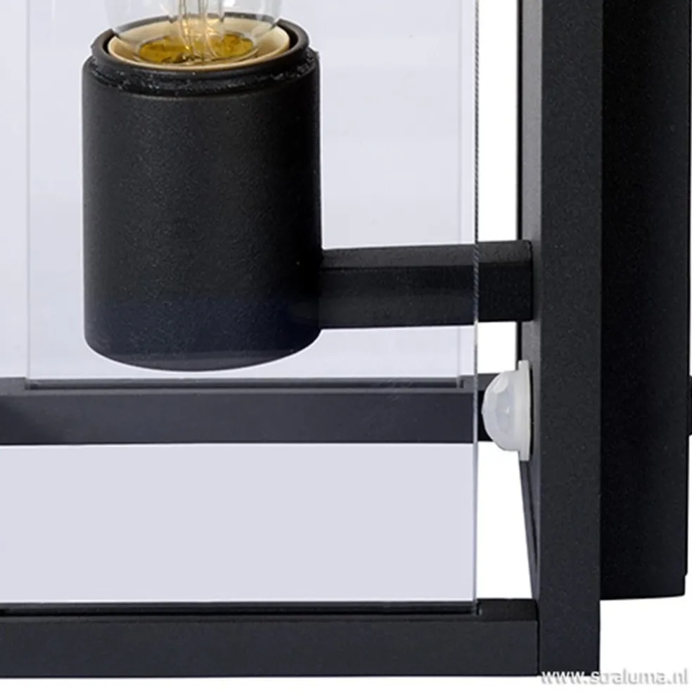 Sale Straluma Buitenlamp antraciet/glas met bewegingssensor IP54