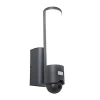 Online Straluma Buitenlamp cilinder donker grijs inclusief LED en camera