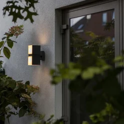 Outlet Straluma Buitenlamp Cuba double square zwart IP54